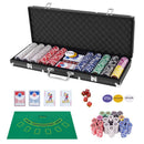 500-Piece Poker Chip Set with Carry Case – Black