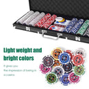 500-Piece Poker Chip Set with Carry Case – Black