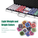 500-Piece Poker Chip Set with Carry Case – Silver