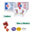 500-Piece Poker Chip Set with Carry Case – Silver