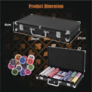 300-Piece Poker Chip Set with Carry Case – Black