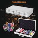 300-Piece Poker Chip Set with Carry Case – Silver