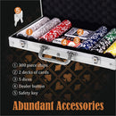 300-Piece Poker Chip Set with Carry Case – Silver