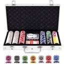 300-Piece Poker Chip Set with Carry Case – Silver
