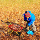 Kids Metal Wheelbarrow with Easy-Grip Handles – Red