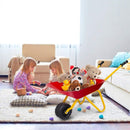 Kids Metal Wheelbarrow with Easy-Grip Handles – Red
