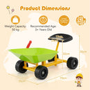 Kids Ride-On Sand Dumper with Working Shovel – Green