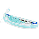 37-Key Kids Keyboard with Microphone and Music Stand – Blue