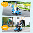 3-in-1 Toddler Push Car with Removable Handle – Blue