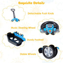 3-in-1 Toddler Push Car with Removable Handle – Blue