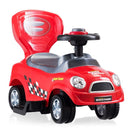 3-in-1 Toddler Push Car with Removable Handle – Red