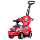 3-in-1 Toddler Push Car with Removable Handle – Red
