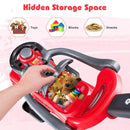 3-in-1 Toddler Push Car with Removable Handle – Red