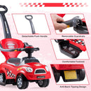 3-in-1 Toddler Push Car with Removable Handle – Red