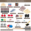 10-in-1 Multi-Game Table with Foosball – Multicolour