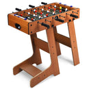 Folding Foosball Table with Two Balls – Brown