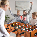 Folding Foosball Table with Two Balls – Brown