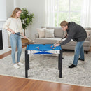 6-in-1 Multi-Game Table with Basketball – Blue, Black and White