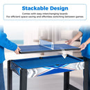 6-in-1 Multi-Game Table with Basketball – Blue, Black and White