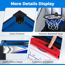 6-in-1 Multi-Game Table with Basketball – Blue, Black and White
