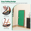 138 cm Folding Pool Table with Accessories – Green