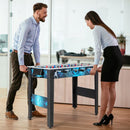 Freestanding Foosball Table with Two Footballs – Black