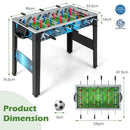 Freestanding Foosball Table with Two Footballs – Black