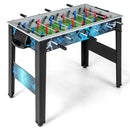 Freestanding Foosball Table with Two Footballs – Black