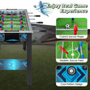 Freestanding Foosball Table with Two Footballs – Black
