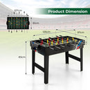 4-in-1 Foosball and Multi-Game Table – Black