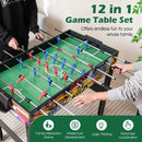 12-in-1 Multi-Game Table with Foosball – Multicolour