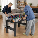 14-in-1 Multi-Game Table with Basketball and Foosball – Blue and Black