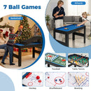 14-in-1 Multi-Game Table with Basketball and Foosball – Blue and Black