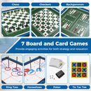 14-in-1 Multi-Game Table with Basketball and Foosball – Blue and Black