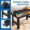 14-in-1 Multi-Game Table with Basketball and Foosball – Blue and Black