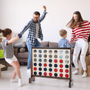 Wooden Jumbo 4-in-a-Row Game with Carry Bag – Natural