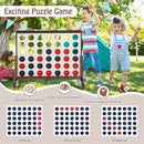Wooden Jumbo 4-in-a-Row Game with Carry Bag – Natural