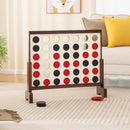 Wooden Jumbo 4-in-a-Row Game with Carry Bag – Natural