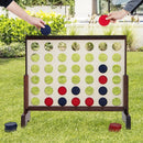 Wooden Jumbo 4-in-a-Row Game with Carry Bag – Natural