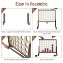 Wooden Jumbo 4-in-a-Row Game with Carry Bag – Natural