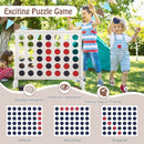 Wooden Jumbo 4-in-a-Row Game with Carry Bag – White