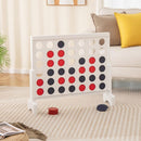 Wooden Jumbo 4-in-a-Row Game with Carry Bag – White