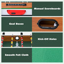 4-in-1 Tabletop Game Set with Foosball and Billiards – Brown