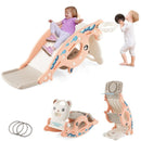 Convertible Toddler Slide and Rocking Toy – Pink – Pink