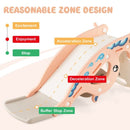 Convertible Toddler Slide and Rocking Toy – Pink – Pink