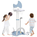 4-in-1 Kids Sports Centre with Electronic Scoreboard – Blue