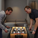 Mini Tabletop Foosball Game with LED Lights – Natural