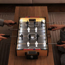 Mini Tabletop Foosball Game with LED Lights – Natural