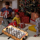 Mini Tabletop Foosball Game with LED Lights – Natural