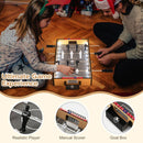 Mini Tabletop Foosball Game with LED Lights – Natural